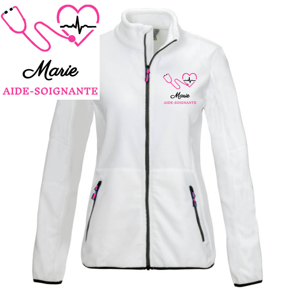 gilet personnalisé aide soignante