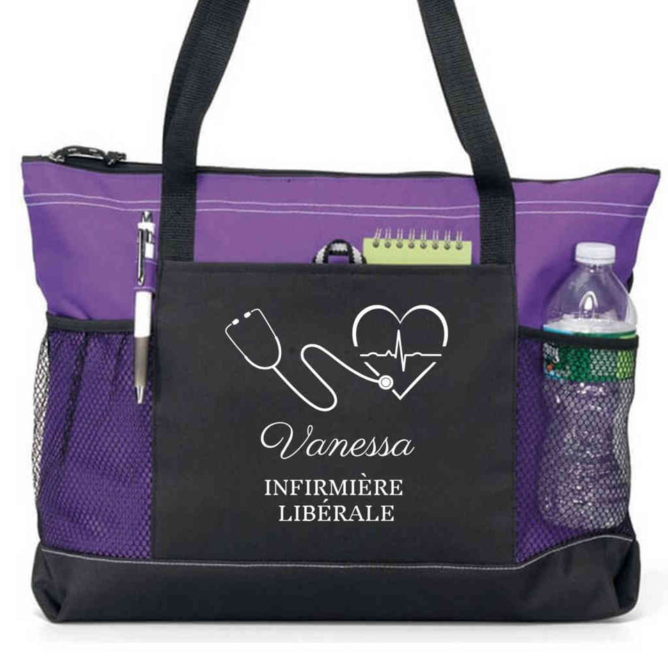 Sac personnalisé spécial INFIRMIÈRE / SOIGNANTE