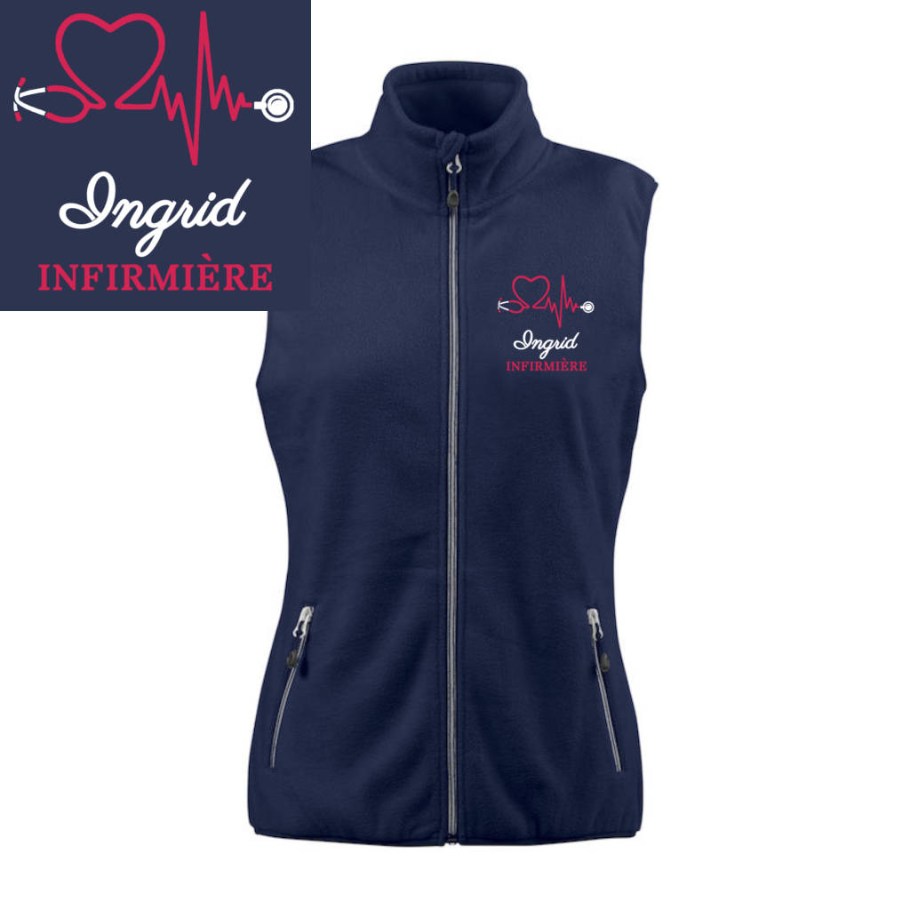 Veste polaire 2025 sans manche femme