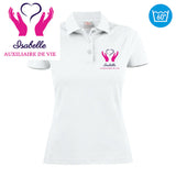 Polo femme imprimé - MOTIF AIDE À LA PERSONNE