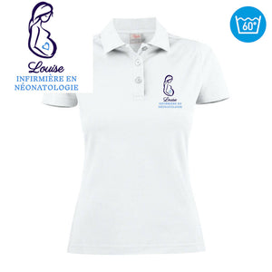 Polo femme imprimé - MOTIF FEMME ENCEINTE