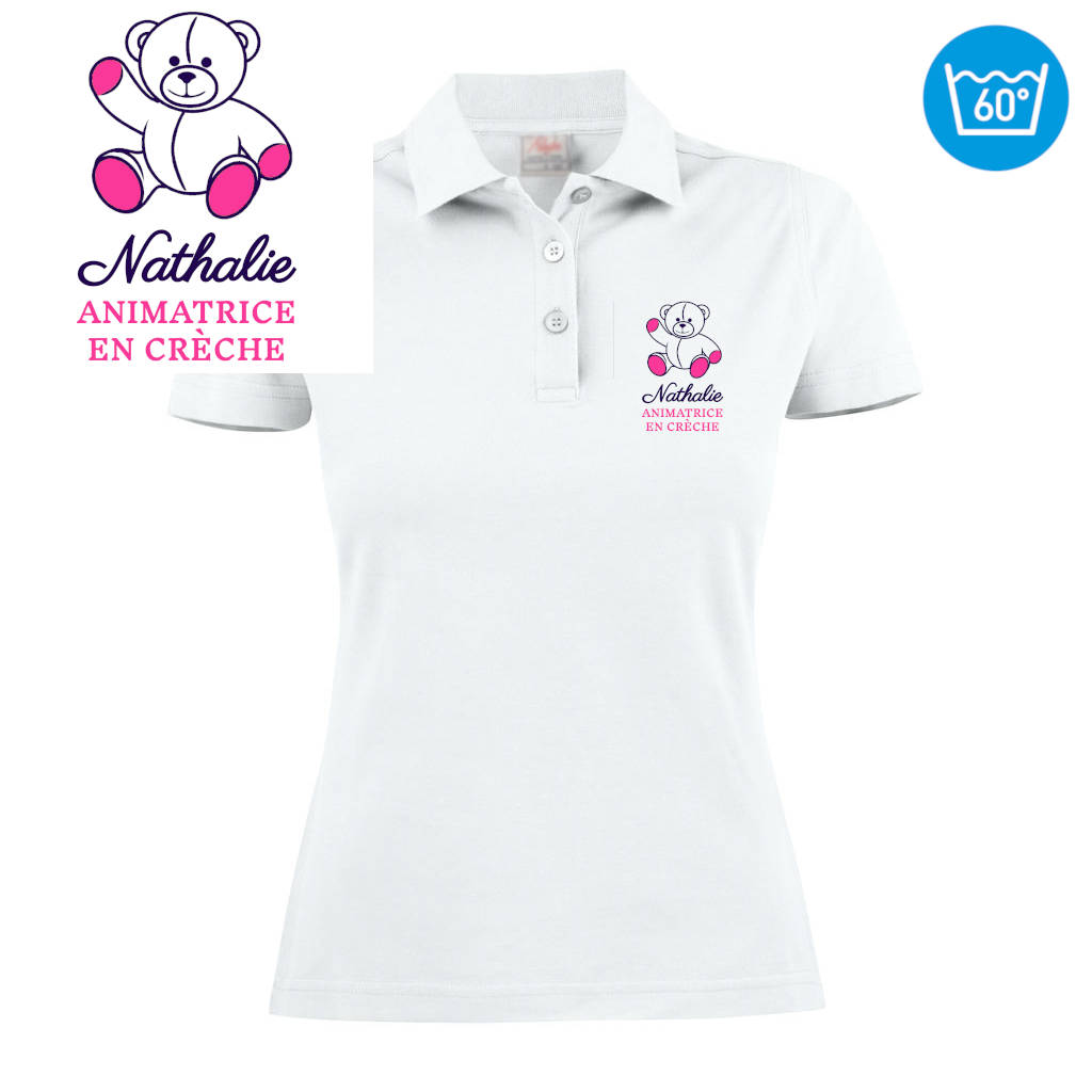 Polo femme imprimé - MOTIF OURS EN PELUCHE