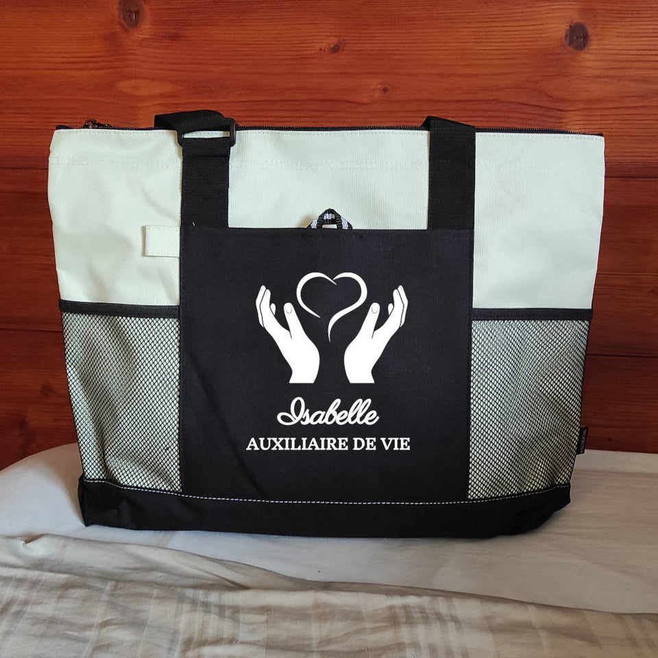 Sac personnalisé SOIGNANTE QUI DÉCHIRE sans prénom