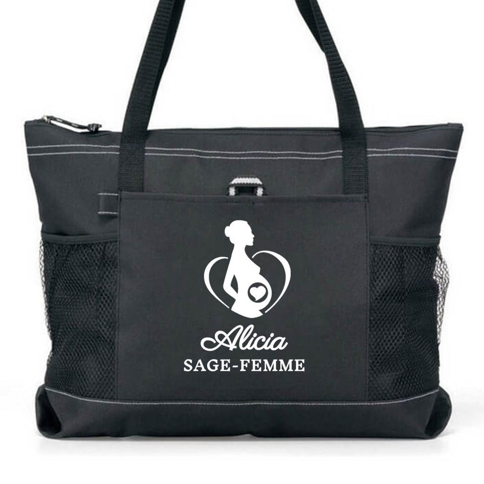 Sac personnalisé - MOTIF SAGE FEMME