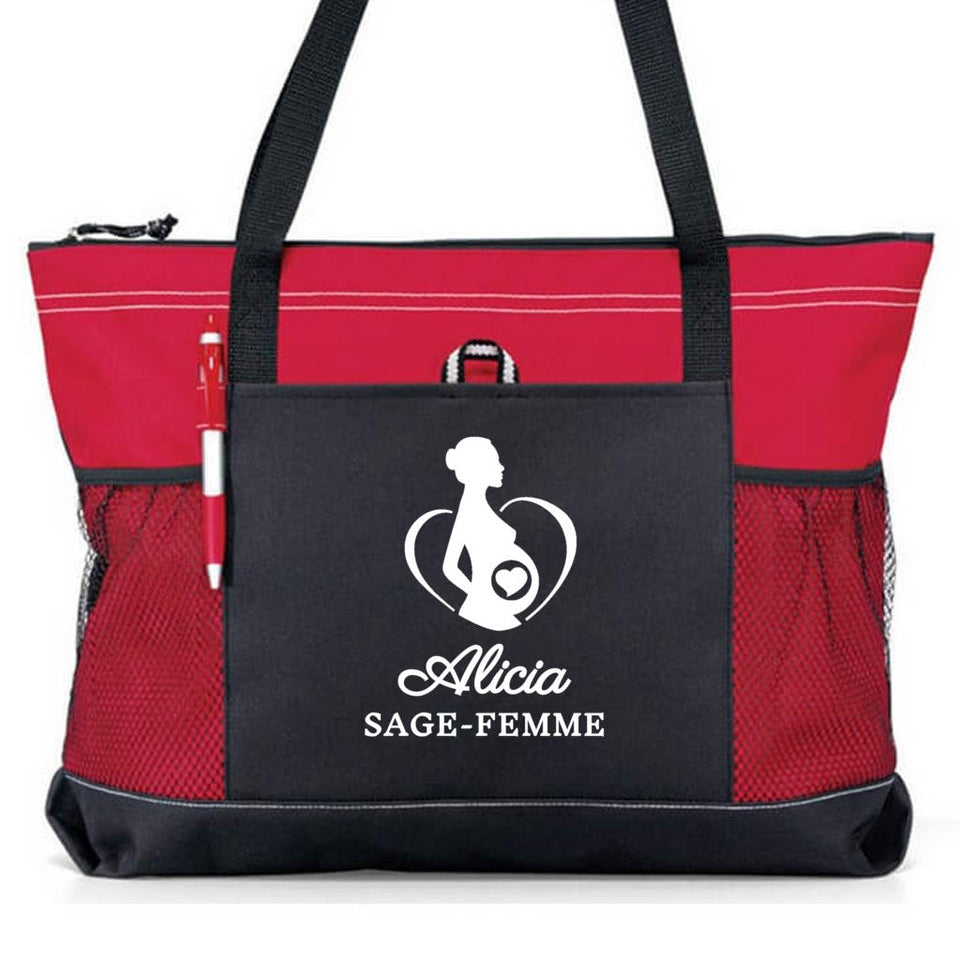 Sac personnalisé - MOTIF SAGE FEMME