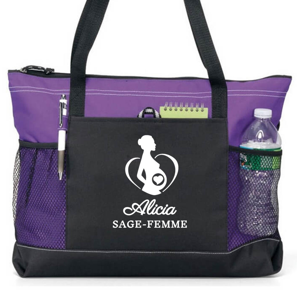 Sac personnalisé - MOTIF SAGE FEMME