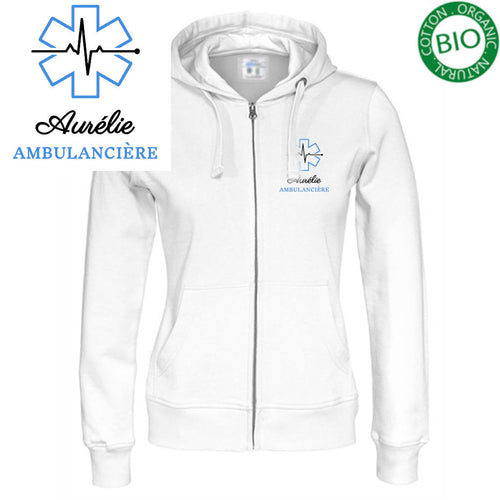 Veste à capuche femme - MOTIF AMBULANCE