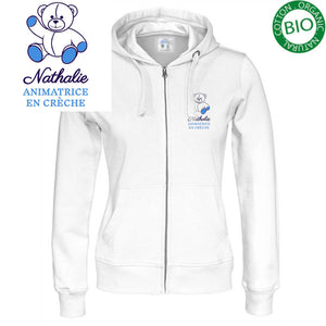 Veste à capuche femme - MOTIF OURS EN PELUCHE