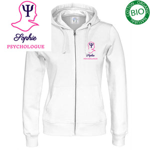 Veste à capuche femme - MOTIF PSYCHOLOGUE