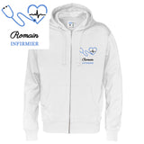 Veste à capuche homme - MOTIF INFIRMIER / SOIGNANT