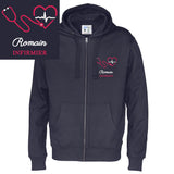 Veste à capuche homme - MOTIF INFIRMIER / SOIGNANT