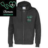 Veste à capuche homme - MOTIF INFIRMIER / SOIGNANT