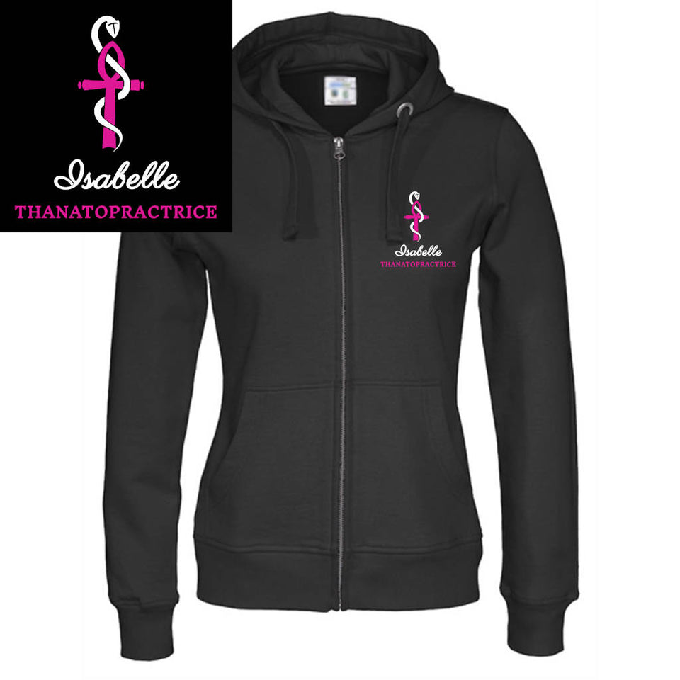 Veste à capuche femme - MOTIF THANATOPRACTRICE