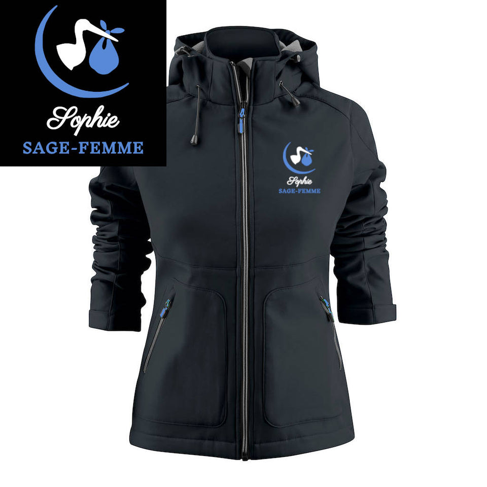 Veste Softshell Femme - MOTIF CIGOGNE