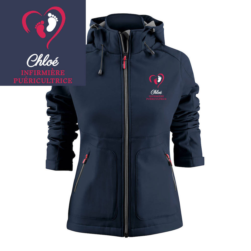 Veste Softshell Femme - MOTIF PUÉRICULTURE