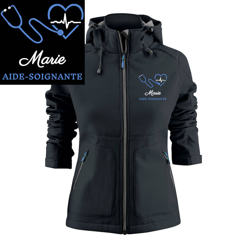 Veste Softshell Femme - MOTIF SOIGNANTE