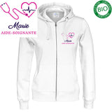 Veste à capuche femme - MOTIF SOIGNANTE