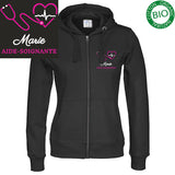 Veste à capuche femme - MOTIF SOIGNANTE