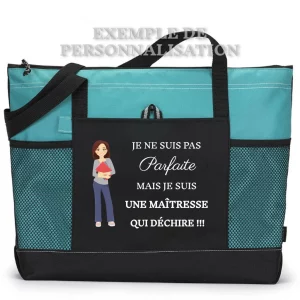 Sac Maîtresse qui déchire sans prénom Turquoise