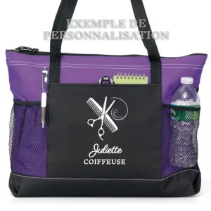 Sac Coiffeuse Personnalisé Violet