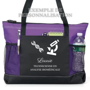 Sac Technicienne de Laboratoire Personnalisé Violet
