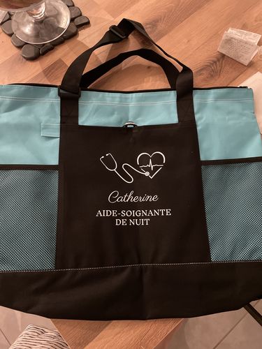 Sac grande taille personnalisé (55 cm X 40 cm) + Housse à chaussures photo review