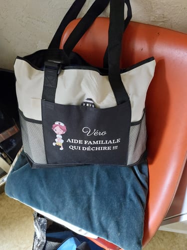 Sac soignante qui déchire avec prénom photo review