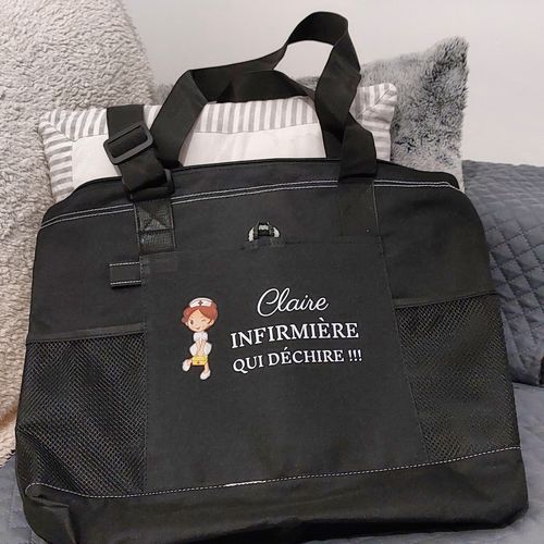 Sac soignante qui déchire avec prénom photo review