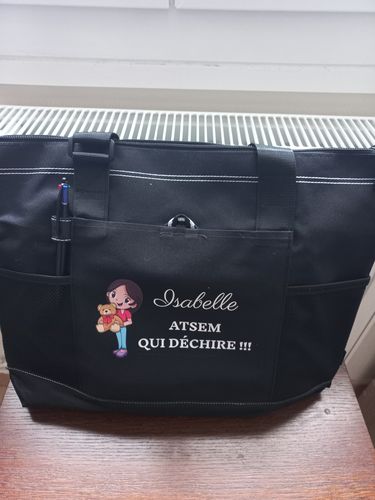Sac ATSEM qui déchire avec prénom photo review