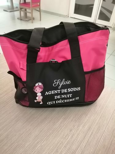 Sac soignante qui déchire avec prénom photo review