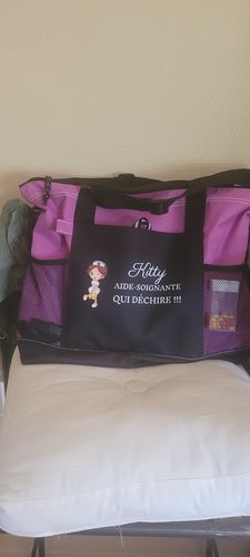 Sac soignante qui déchire avec prénom photo review