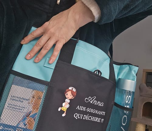 Sac soignante qui déchire avec prénom photo review