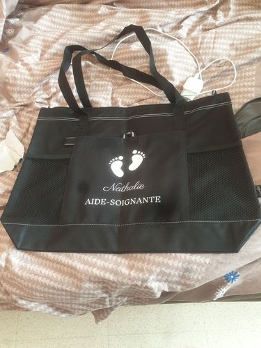 Sac auxiliaire de puériculture personnalisé photo review
