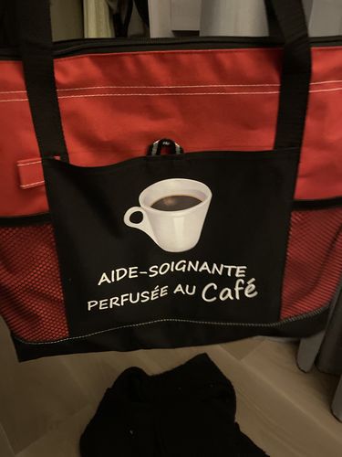 Sac perfusée au café personnalisé photo review