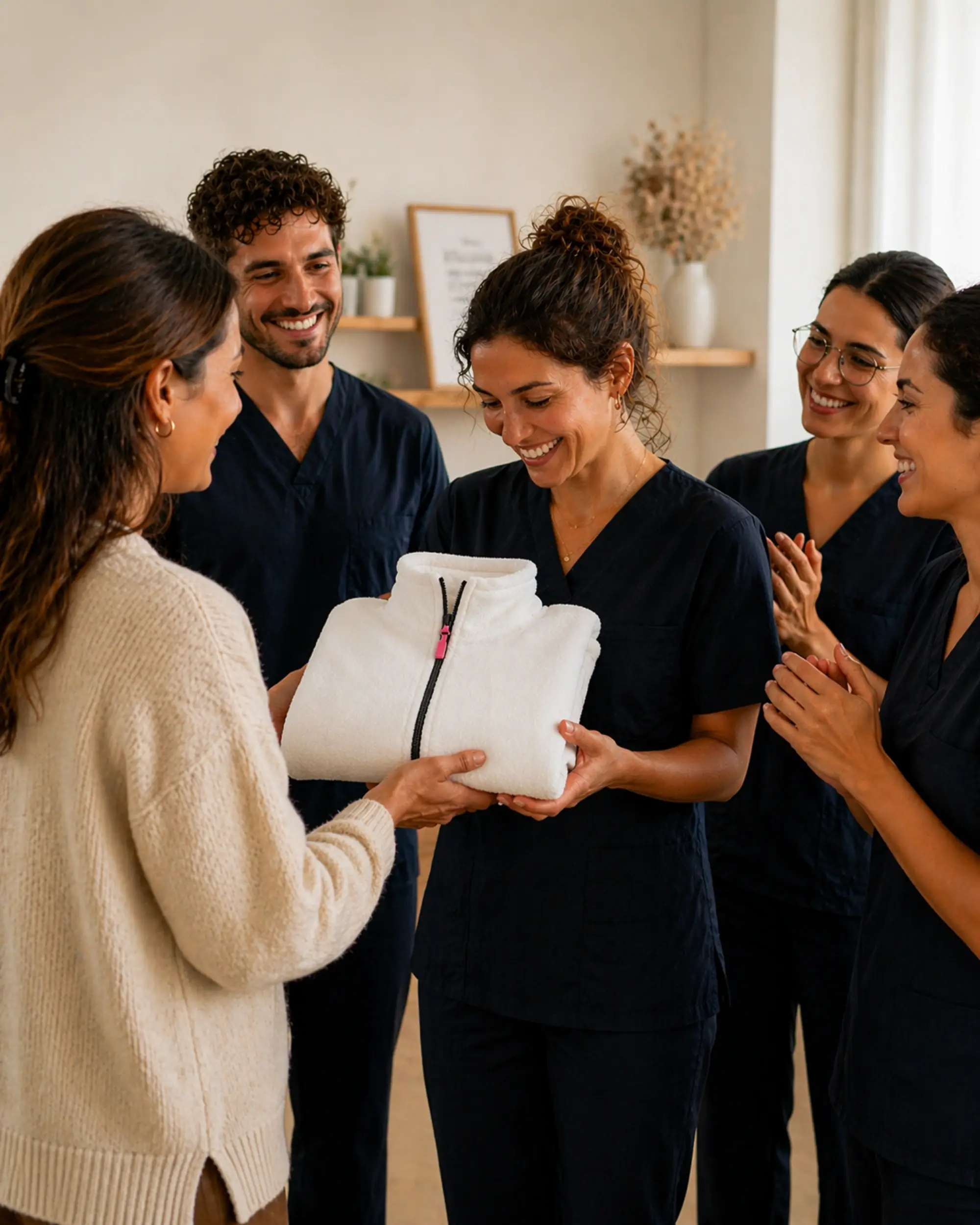 cadeau équipe médicale polaire personnalisée premium