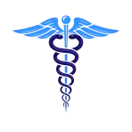 Motif caducée symbole médical pour vêtement professionnel personnalisé