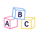 Motif cubes enfant jeu éducatif pour vêtement personnalisé petite enfance