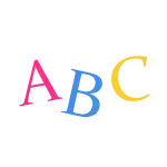 Motif alphabet ABC petite enfance pour vêtement éducatif personnalisé