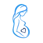 Motif grossesse femme enceinte avec bébé pour vêtement personnalisé maternité