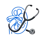 Motif néphrologie reins avec stéthoscope pour vêtement médical personnalisé