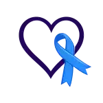 Motif ruban cancer oncologie avec cœur pour vêtement personnalisé soutien