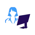 Motif secrétaire médicale pour vêtement professionnel personnalisé