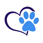 Motif cœur avec patte animal pour vêtement personnalisé soins animaux
