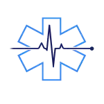 Motif urgences médicales étoile de vie pour vêtement professionnel personnalisé