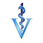 Motif symbole vétérinaire avec serpent pour vêtement personnalisé professionnel